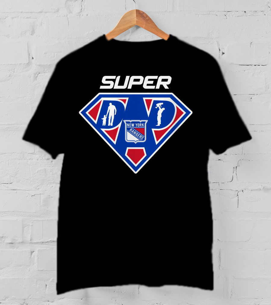 Super New York Rangers Dad Superman T-Shirt