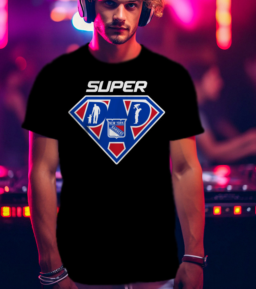 Super New York Rangers Dad Superman T-Shirt