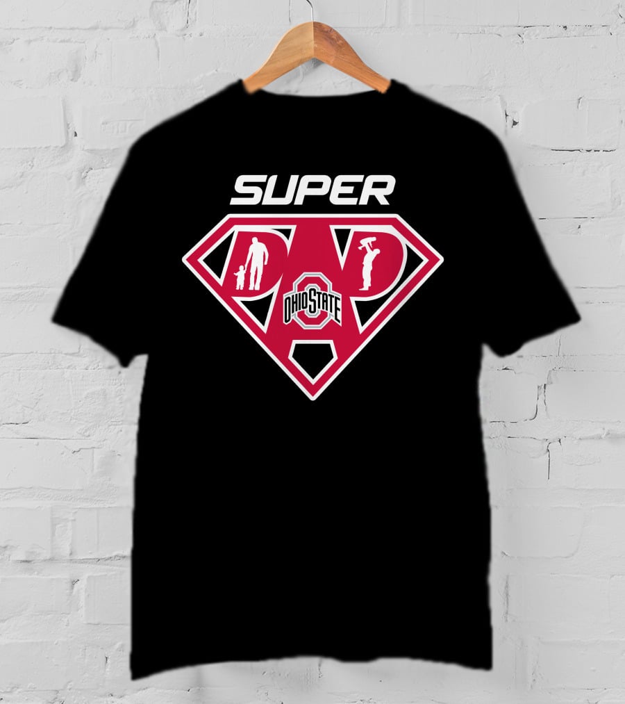 Ohio State Buckeyes Super Dad Football T-Shirt