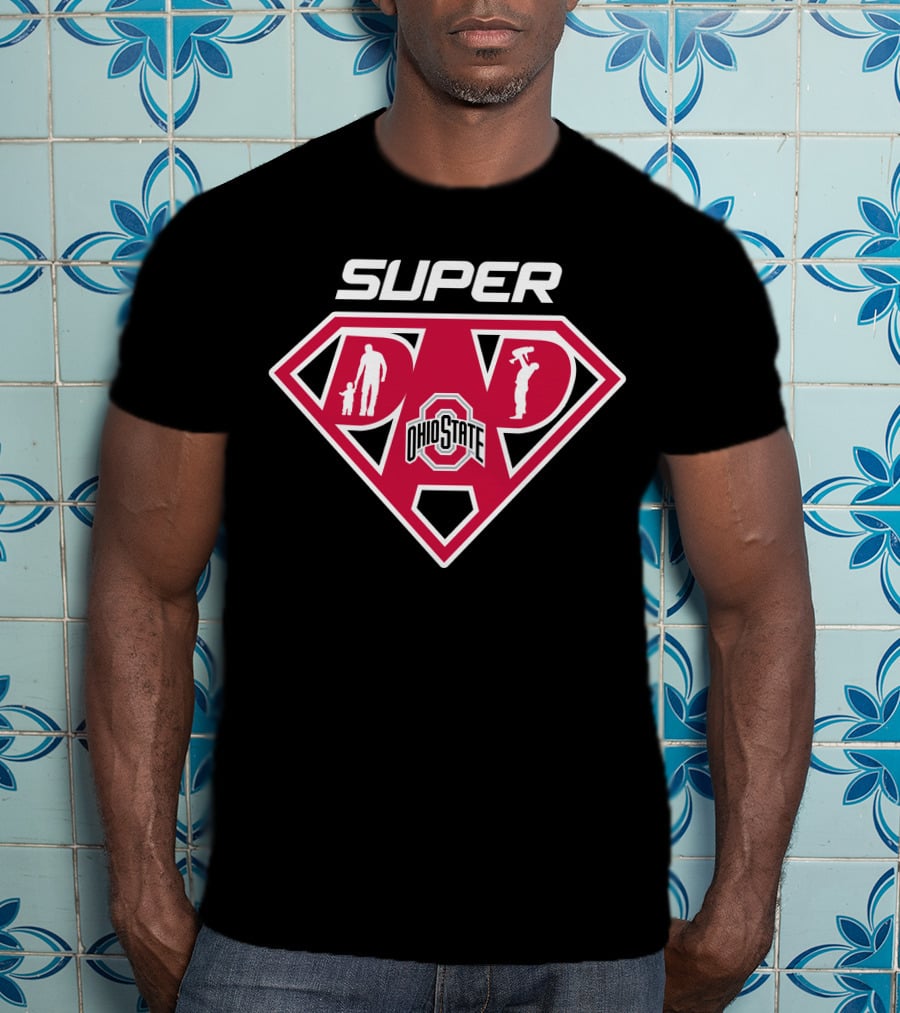 Ohio State Buckeyes Super Dad Football T-Shirt