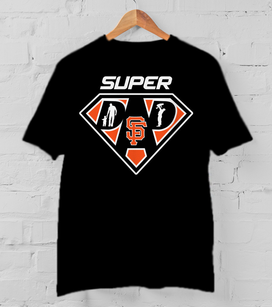 San Francisco Giants Super Dad Logo Hero T-Shirt