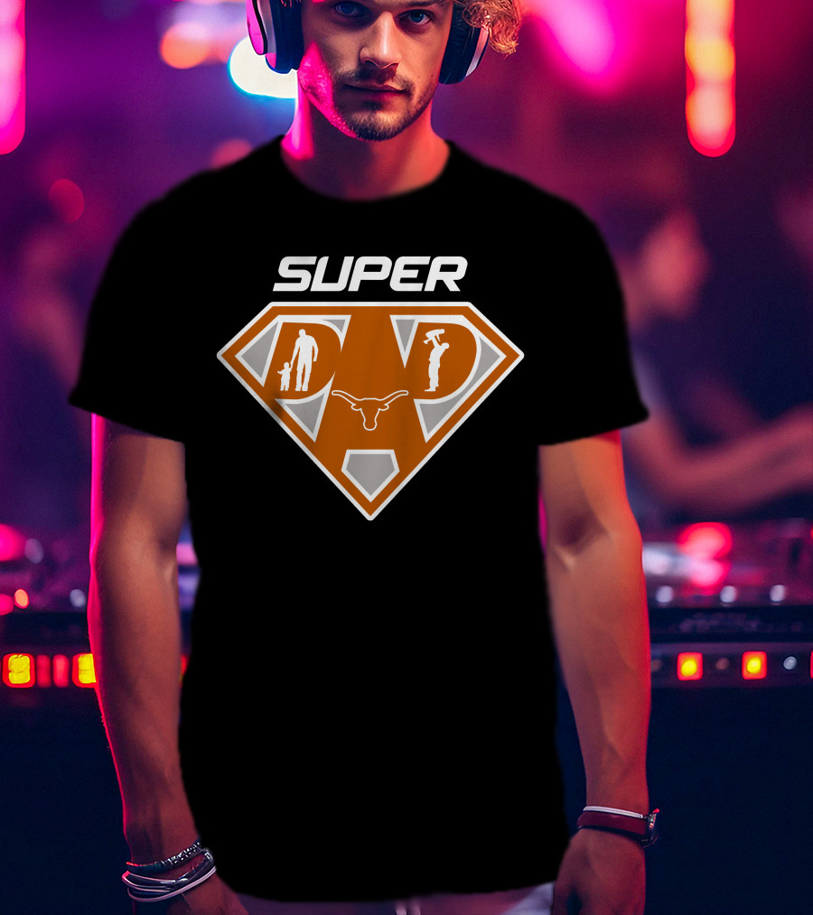 Super Dad Texas Longhorns Iconic Symbol T-Shirt