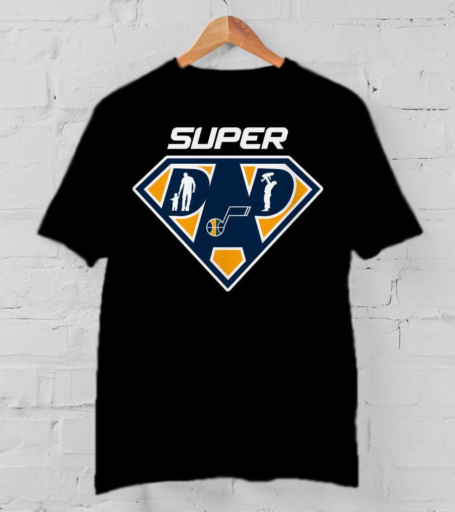 Super Dad Utah Jazz Basketball Fan T-Shirt