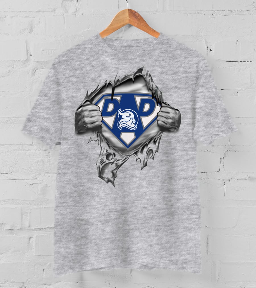 Berry Vikings Super Dad Shield With Viking Helmet T-Shirt