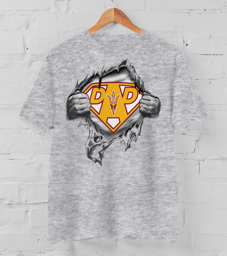 Arizona State Sun Devils Dad Superhero T-Shirt