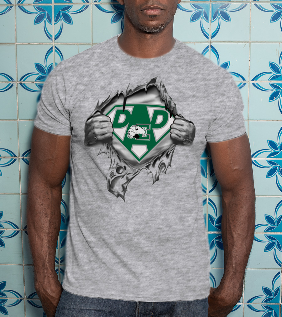 Eastern Michigan Eagles E Super Dad Heroic T-Shirt