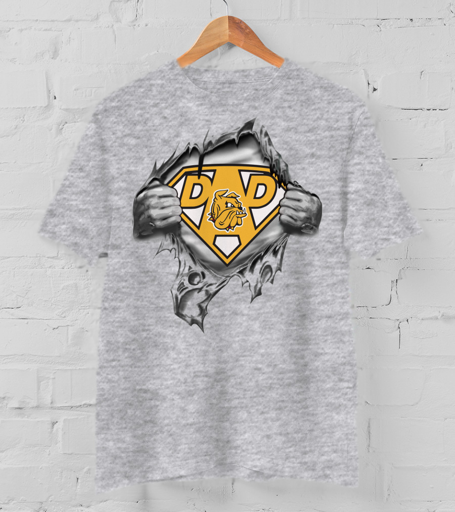 Duluth Bulldogs Super Dad 30 Dd Logo Tear Effect T-Shirt