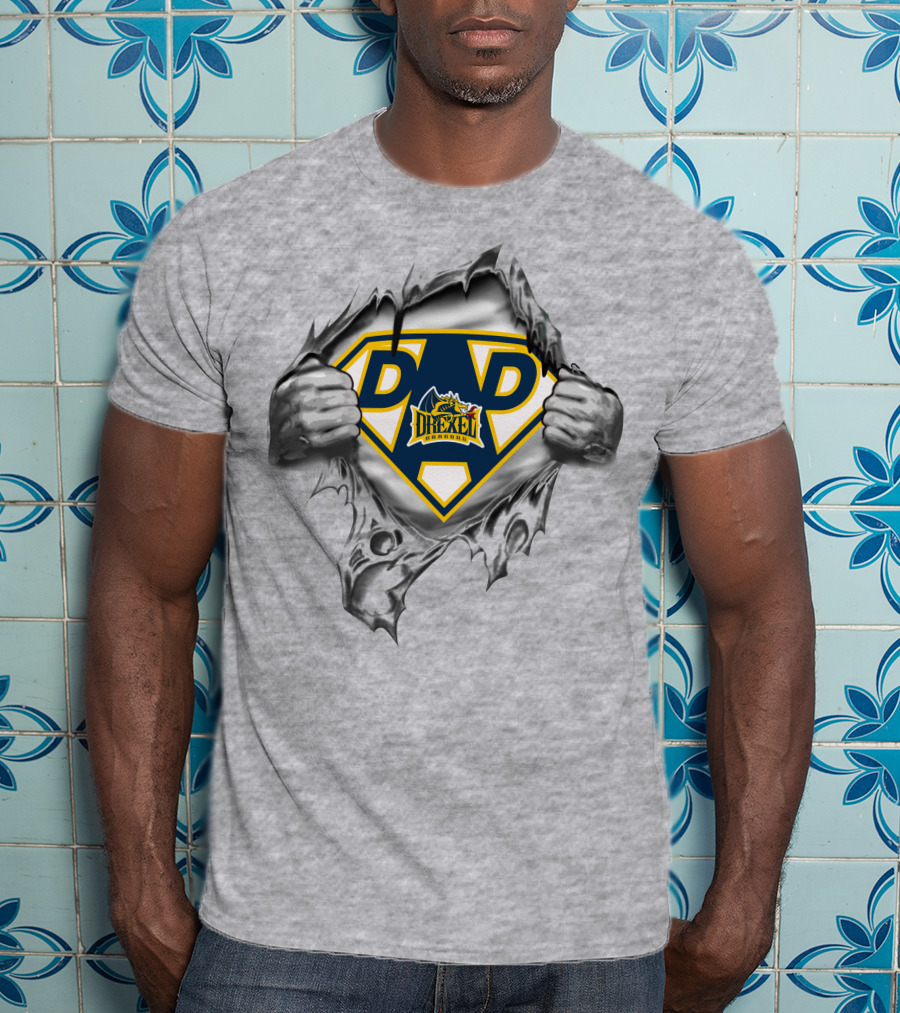 Drexel Dragons Super Dad Hero T-Shirt