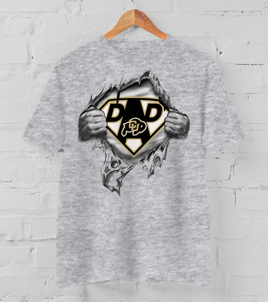 Colorado Buffaloes Super Dad Hero T-Shirt