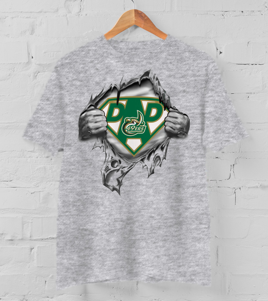 Charlotte 49ers Super Dad Superman T-Shirt