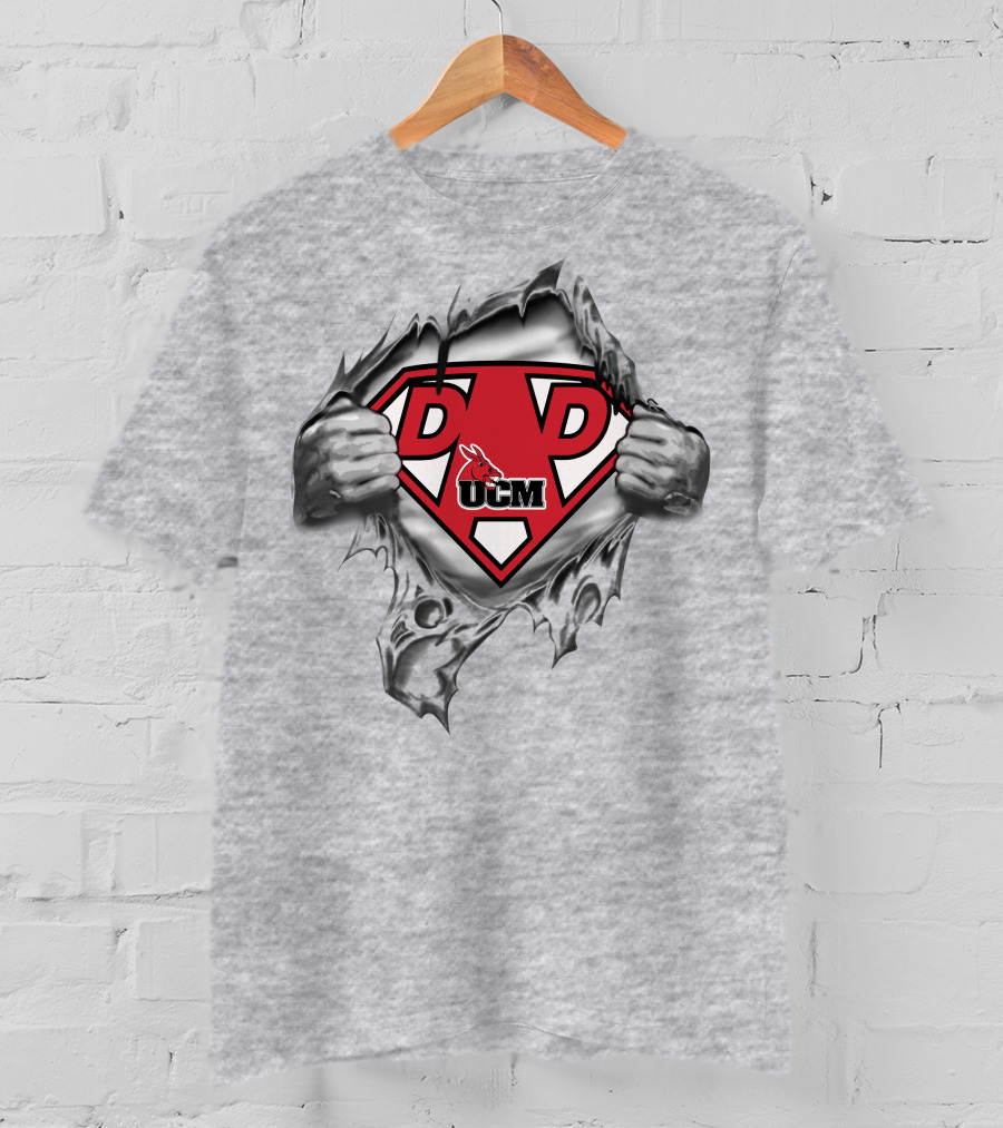 Ucm 46 Central Missouri Mules Super Dad T-Shirt