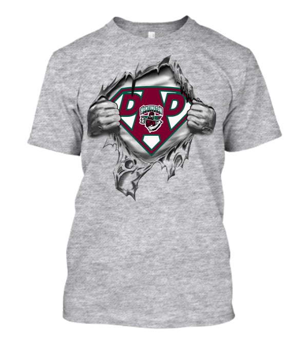 Huntington Foresters Super Dad Shield Logo Tear Effect T-Shirt