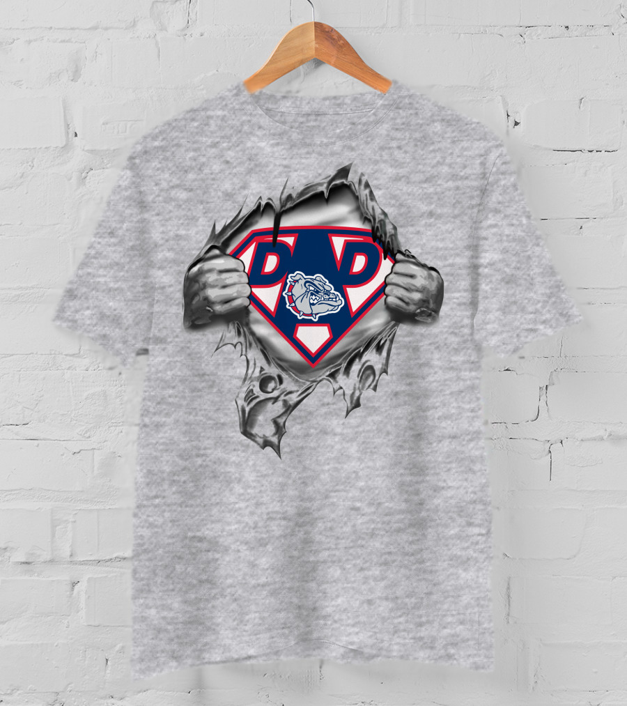 Gonzaga Bulldogs Super Dad Emblem With Bulldog T-Shirt
