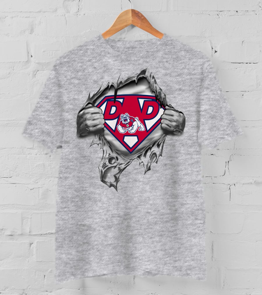 Fresno State Bulldogs Super Dad Superman T-Shirt