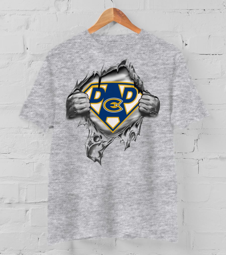 Eau Claire Blugolds Dc Super Dad T-Shirt