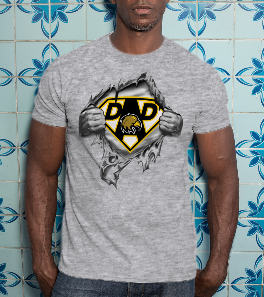 Los Angeles Golden Eagles Dad Superhero Style T-Shirt