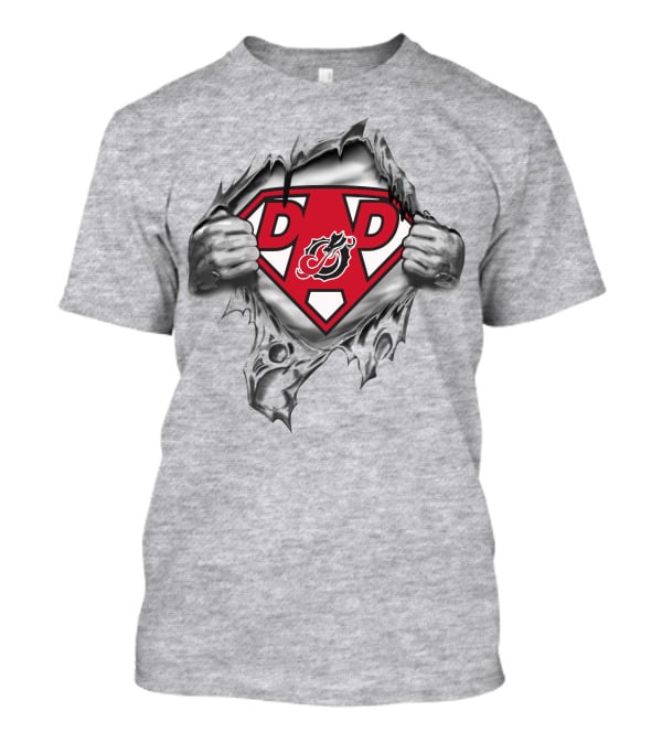 Moorhead State Dragons Super Dad Shield Logo Tearaway T-Shirt