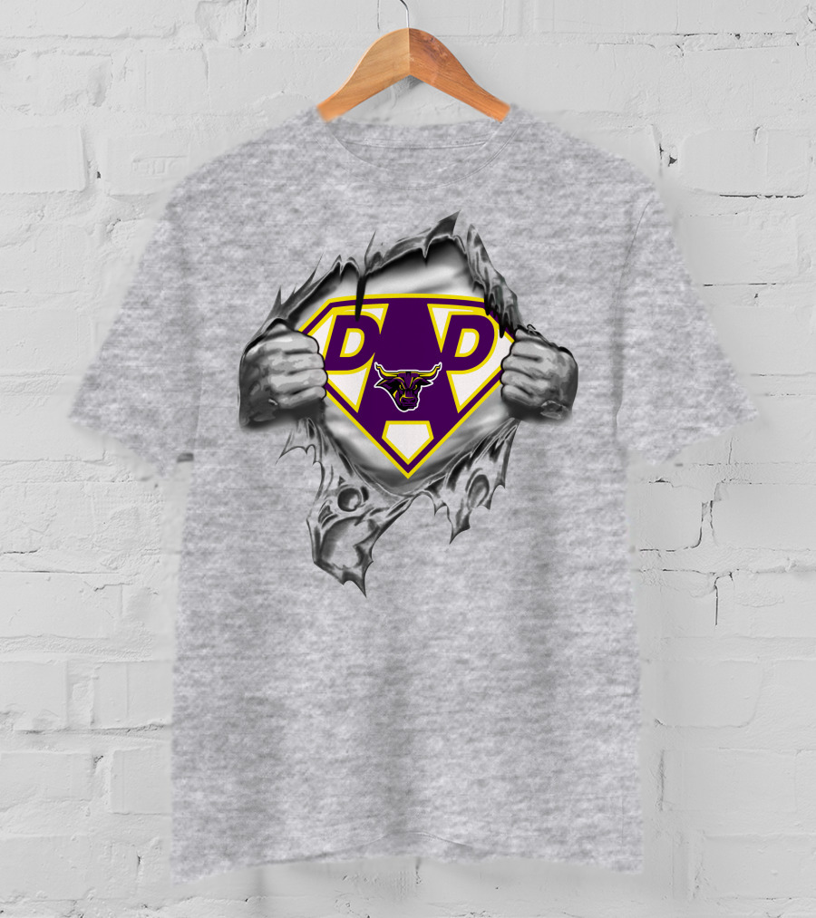 Minnesota State Mavericks Super Dad Hero Shield T-Shirt
