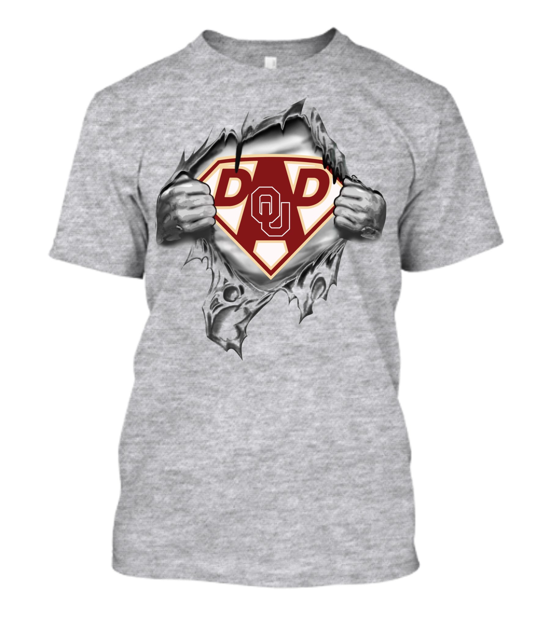 Oklahoma Sooners Dad Ou Super Hero T-Shirt