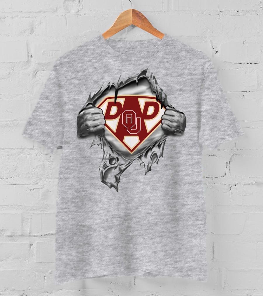 Oklahoma Sooners Dad Ou Super Hero T-Shirt