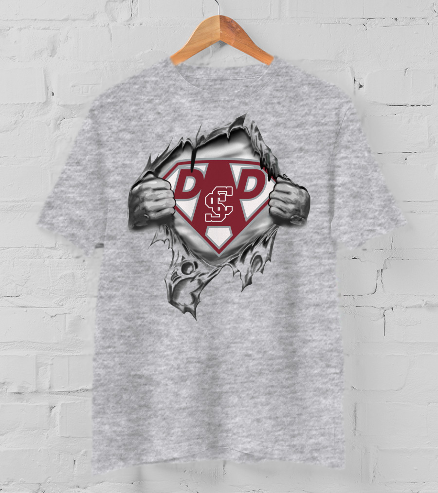 Santa Clara Broncos Sc Super Dad Hero T-Shirt