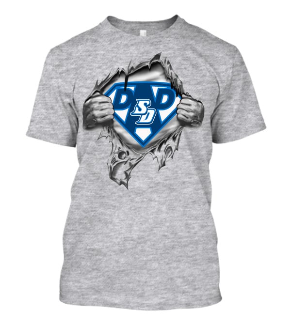 San Diego Toreros Super Dad Hero Logo Sdp T-Shirt