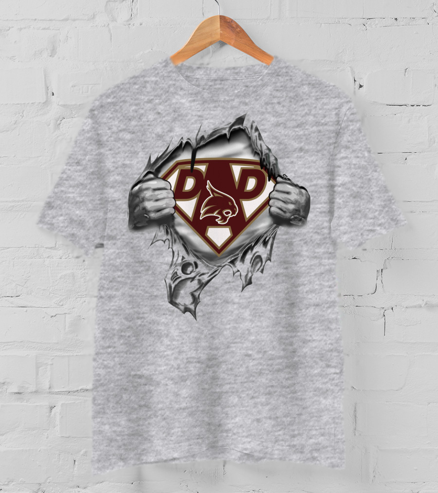 Super Dad Texas St Bobcats 190 Sw T-Shirt