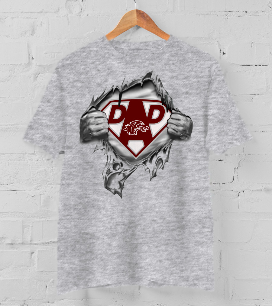 Southern Illinois Saluki Dad Superhero T-Shirt