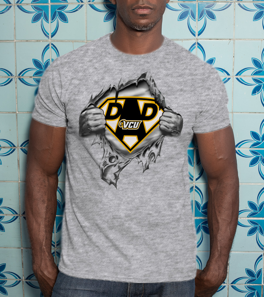 Vcu Rams Super Dad Superman T-Shirt