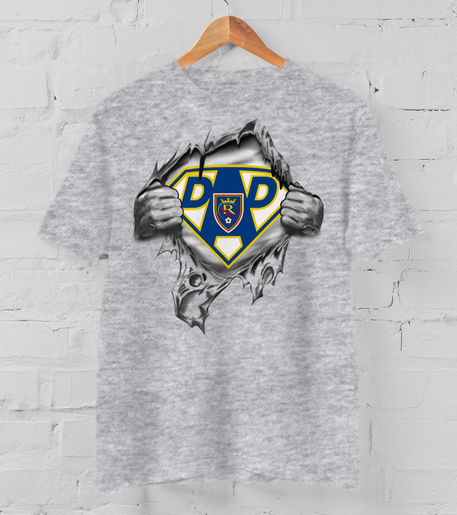Real Salt Lake Super Dad 254 Superhero T-Shirt