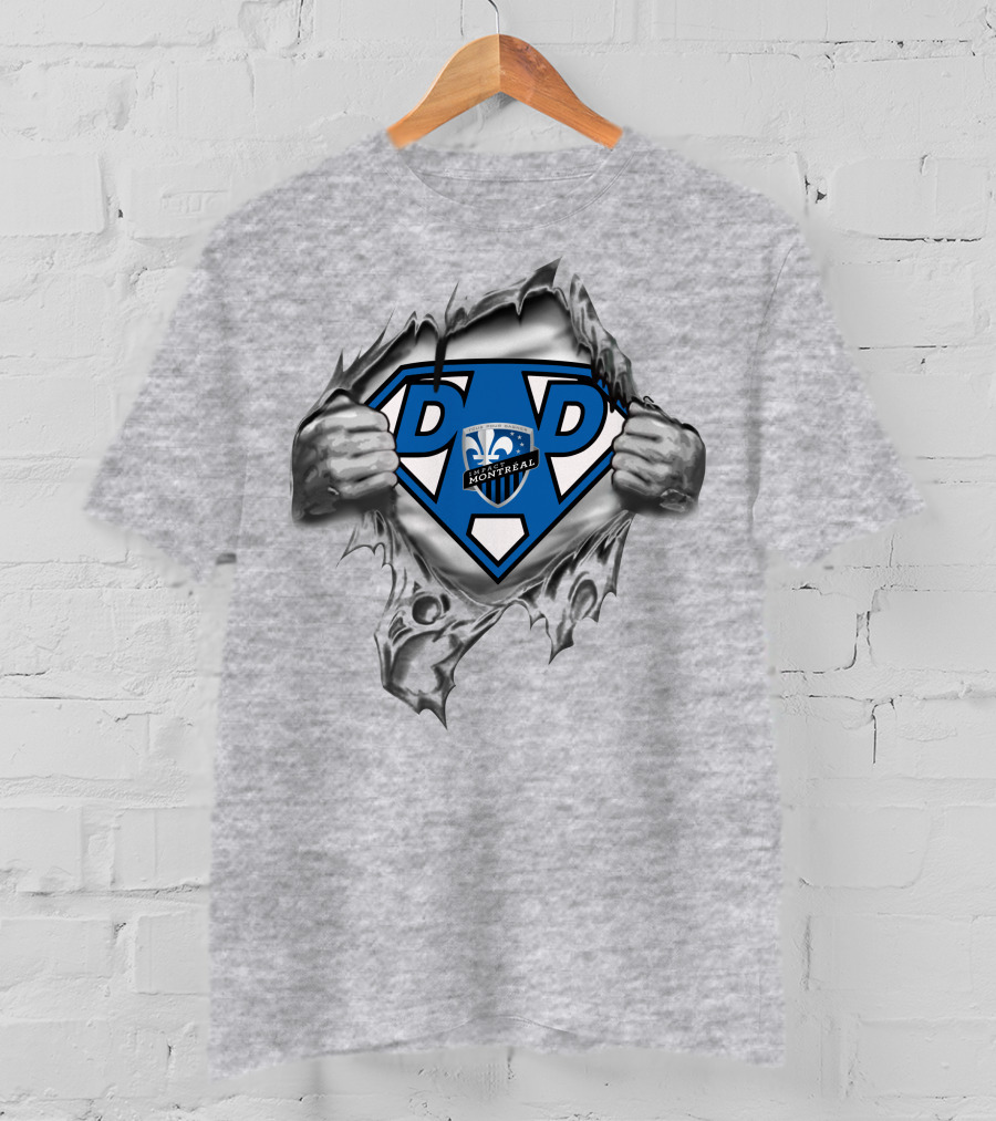 Montreal Impact Super Dad Soccer Emblem Hero T-Shirt
