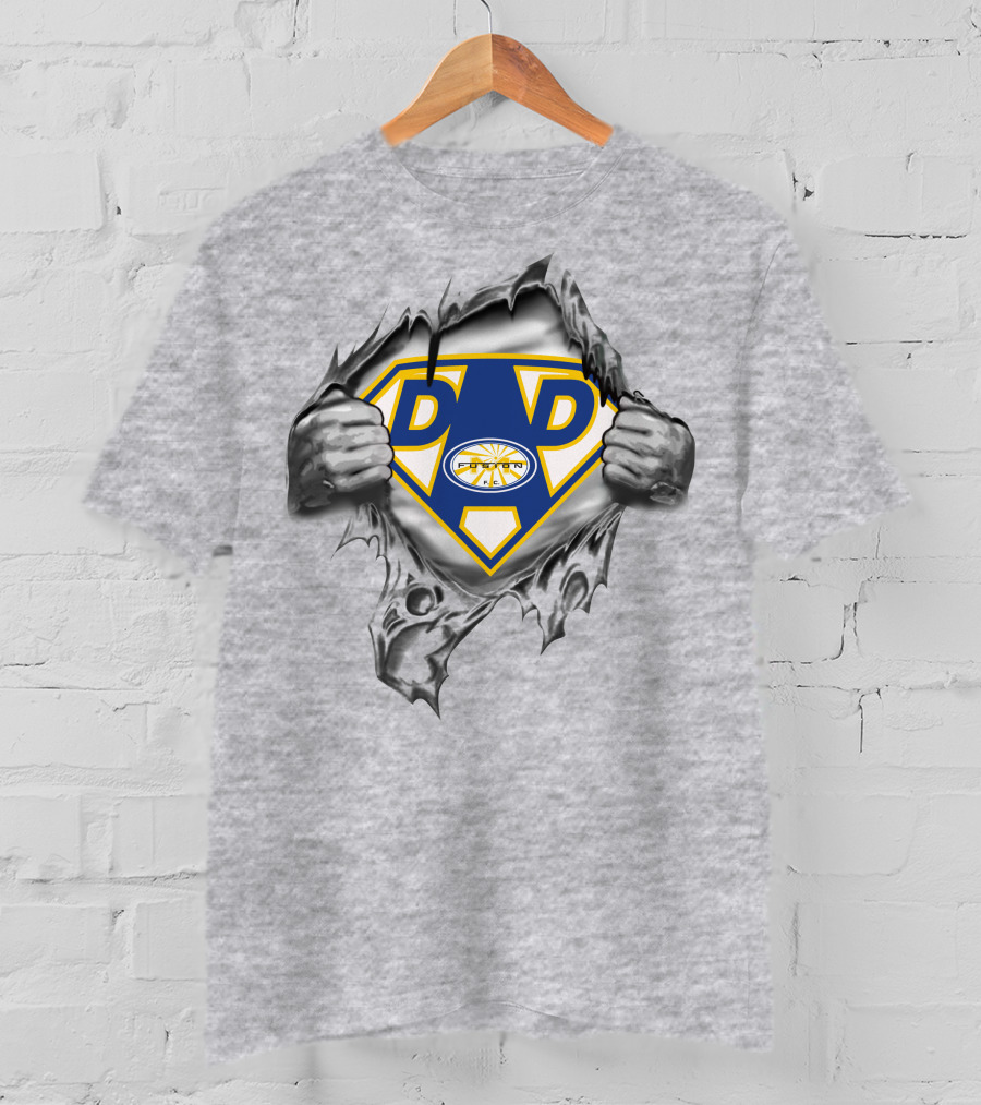 Miami Fusion Super Dad Dad Emblem Superman Style T-Shirt