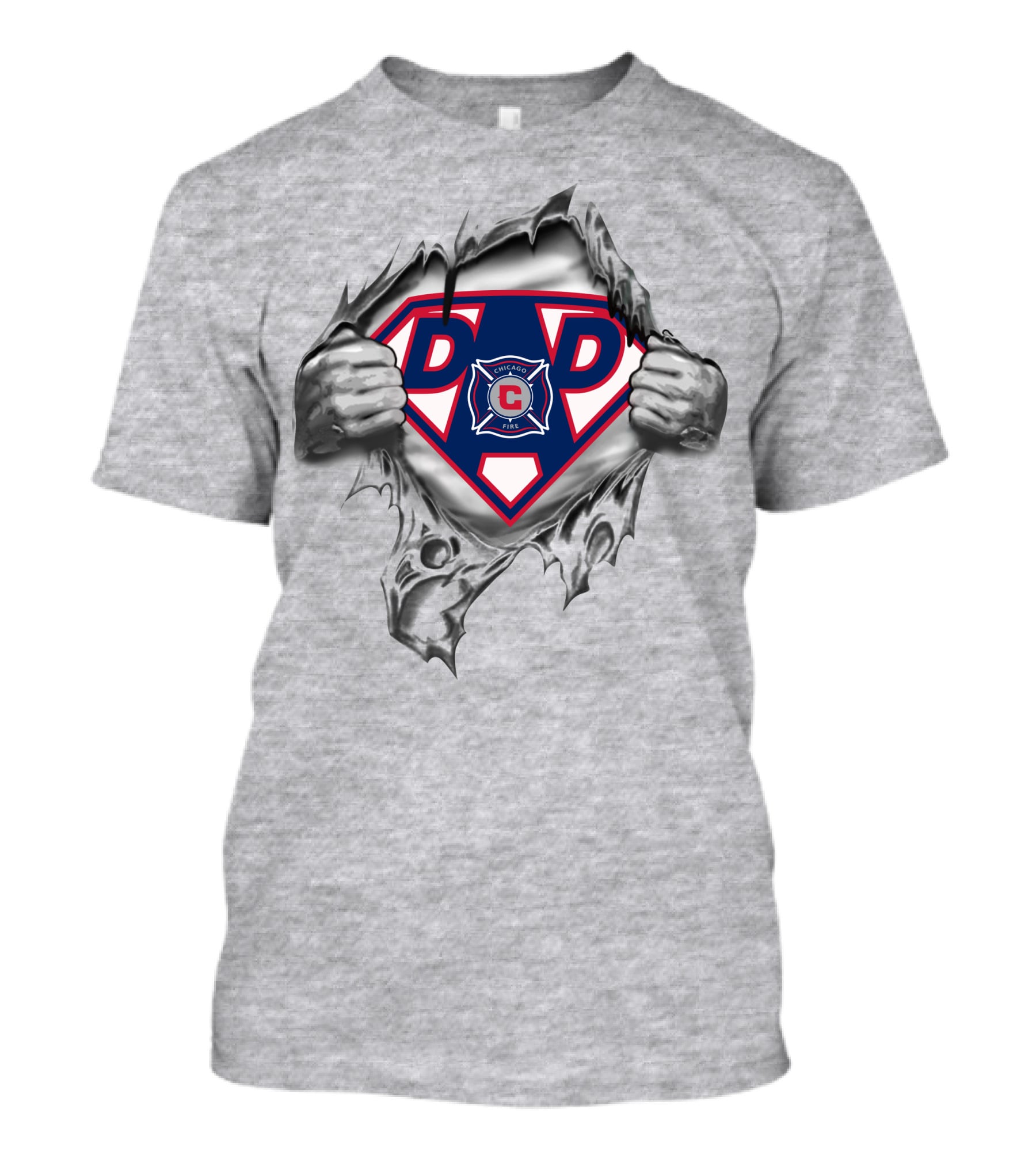 Chicago Fire Department Super Dad 274 Hero T-Shirt