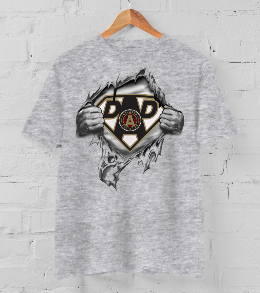 Atlanta United Fc Super Dad Logo Superman Style T-Shirt