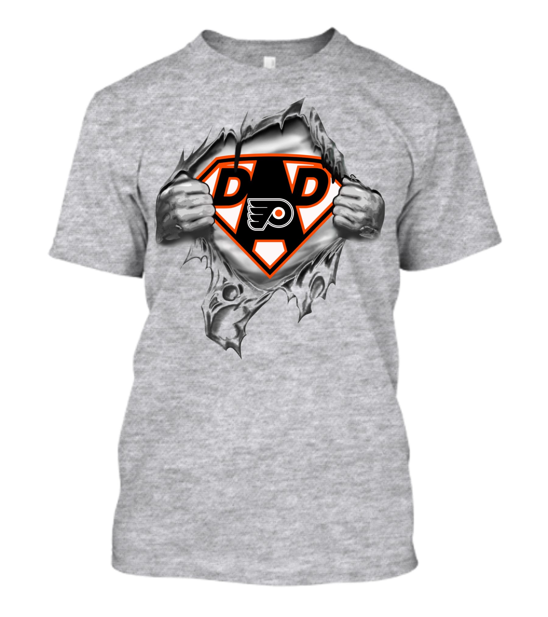 Philadelphia Flyers Super Dad Hero Badge T-Shirt