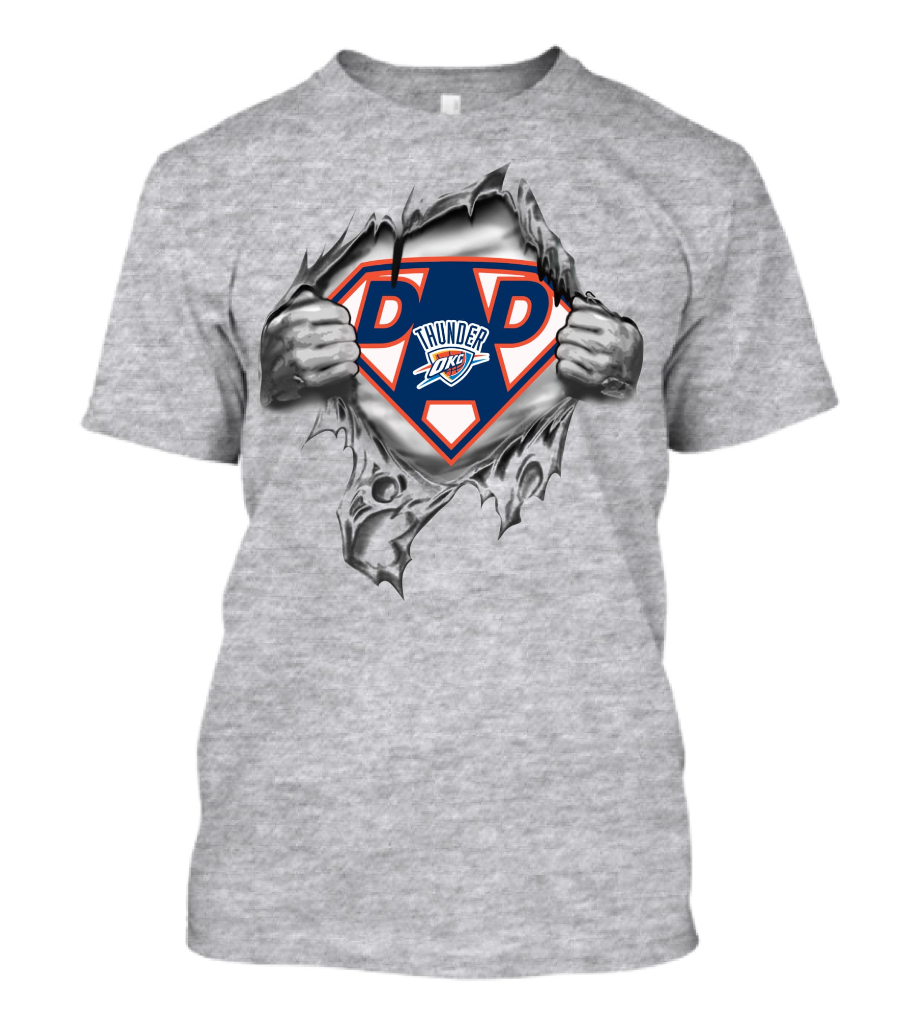 Oklahoma City Thunder Super Dad Hero T-Shirt
