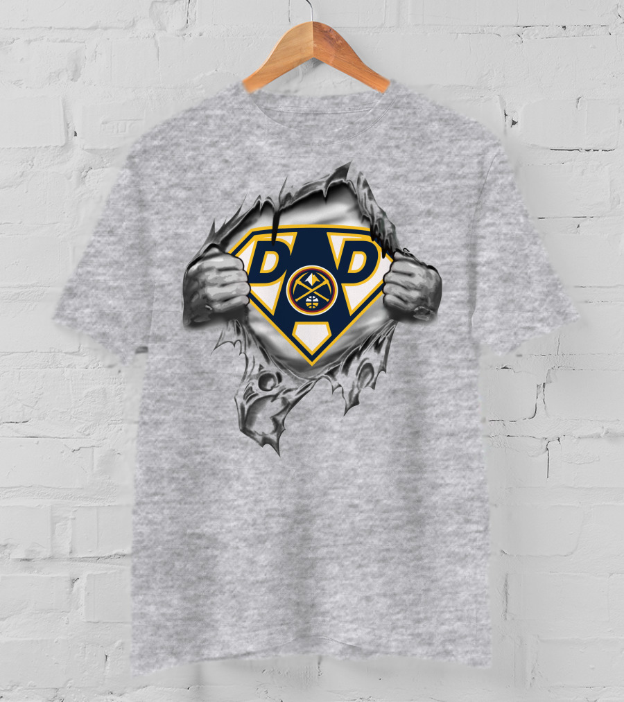 Denver Nuggets Super Dad Hero T-Shirt