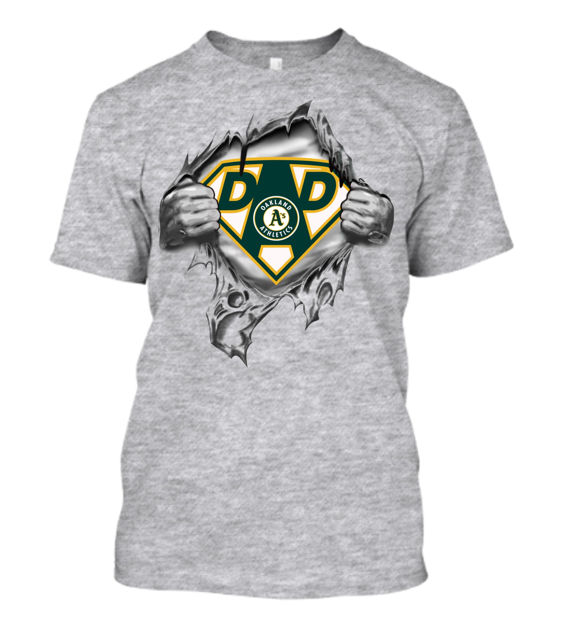 Oakland Athletics Super Dad Logo 341 T-Shirt