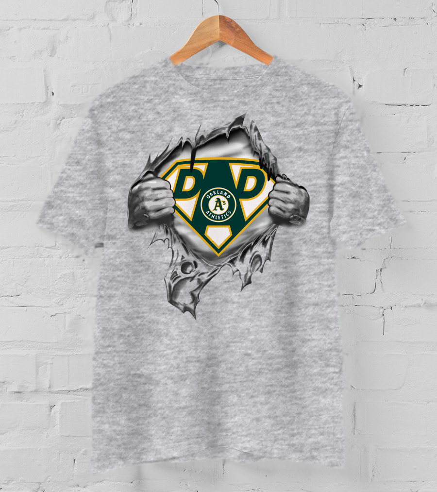 Oakland Athletics Super Dad Logo 341 T-Shirt