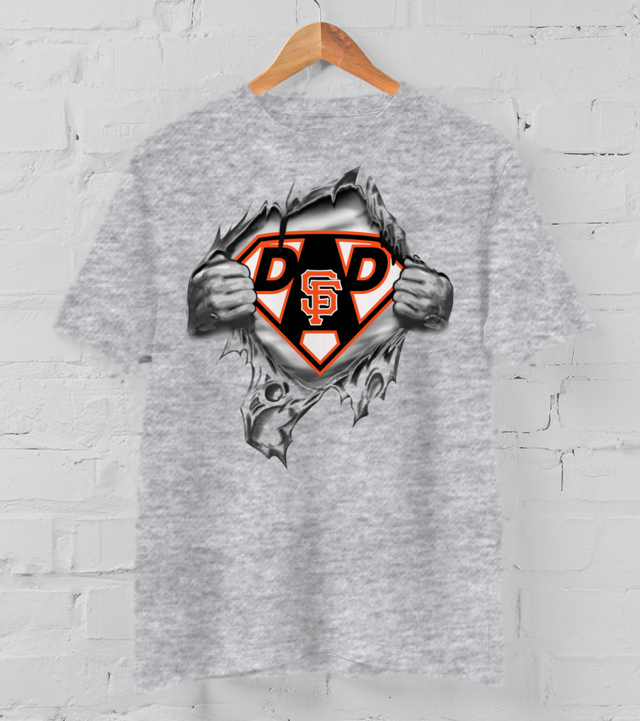 San Francisco Giants Super Dad Hero Shield T-Shirt