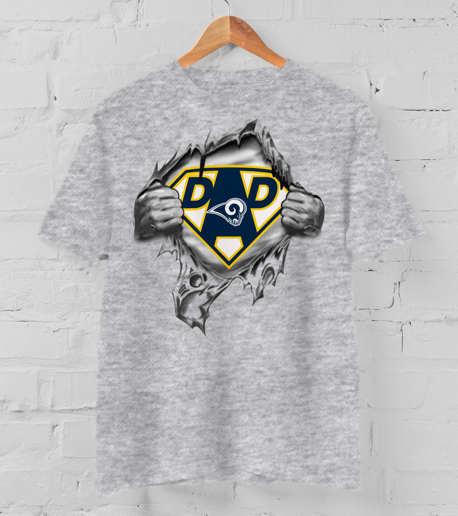 Los Angeles Rams Dad Superman T-Shirt