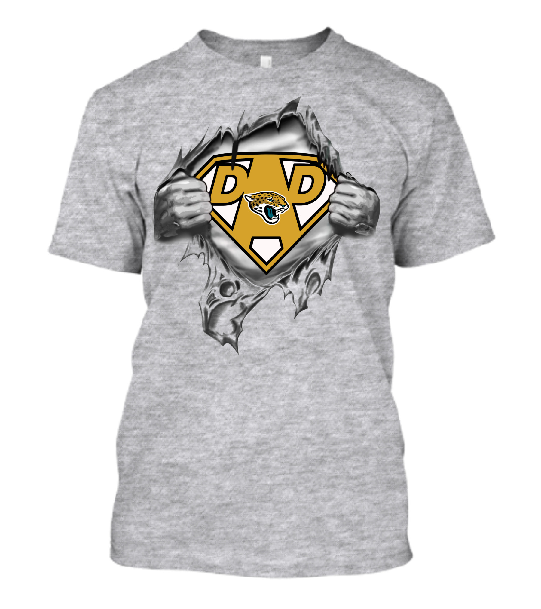 Jacksonville Jaguars Super Dad Football Hero T-Shirt