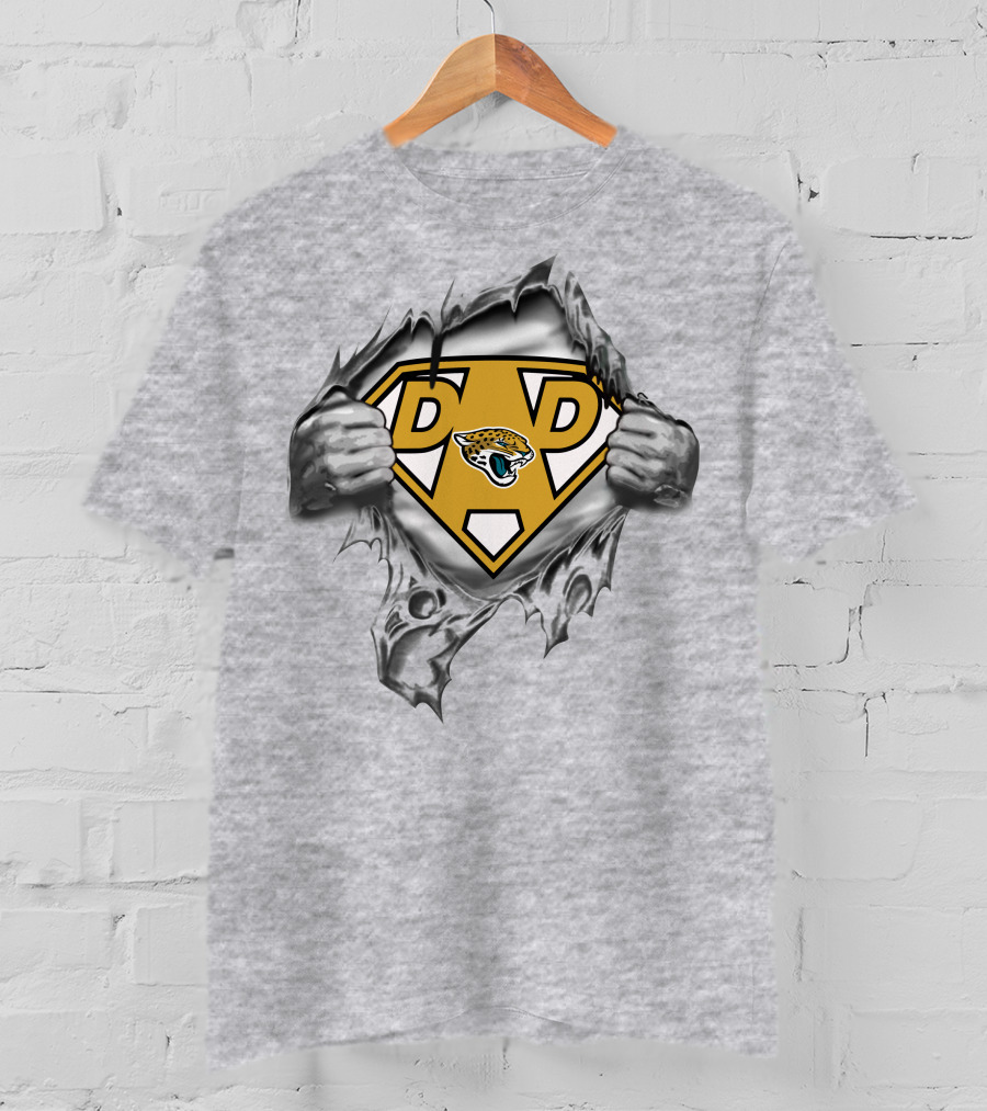 Jacksonville Jaguars Super Dad Football Hero T-Shirt