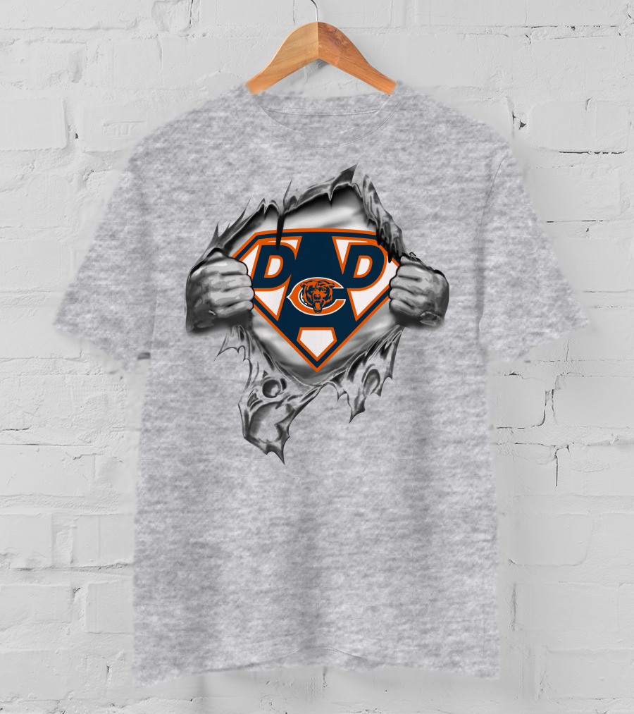 Chicago Bears Super Dad Logo Superman T-Shirt