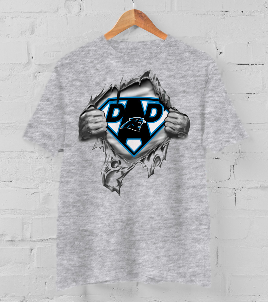 Carolina Panthers Super Dad Hero T-Shirt