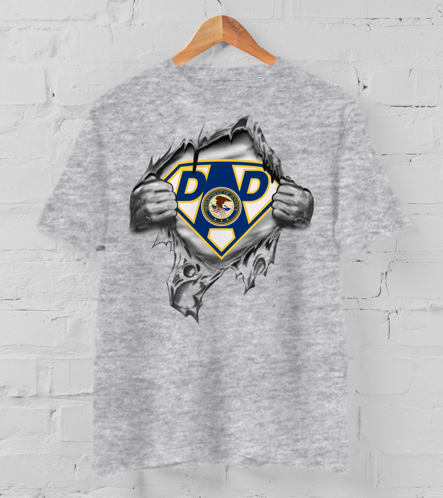 Lawyer Super Dad Department Of Justice Seal T-Shirt