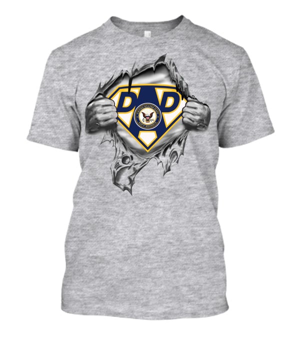 Navy Seal Dad Superhero Emblem T-Shirt