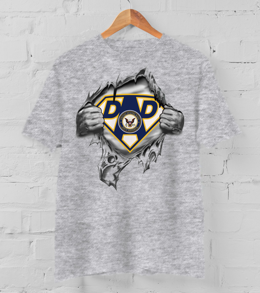 Navy Seal Dad Superhero Emblem T-Shirt