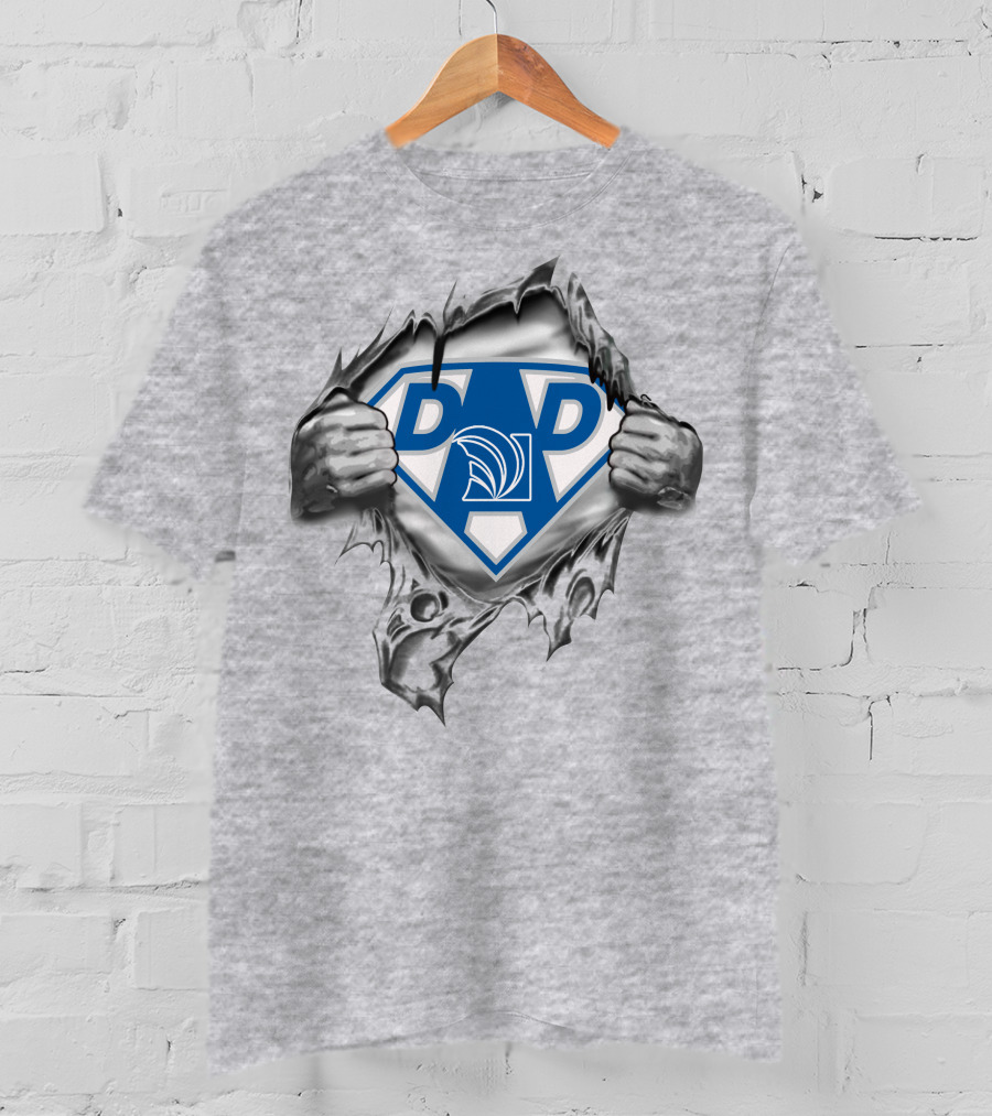 Amerisourcebergen Super Dad Logo Ripped T-Shirt