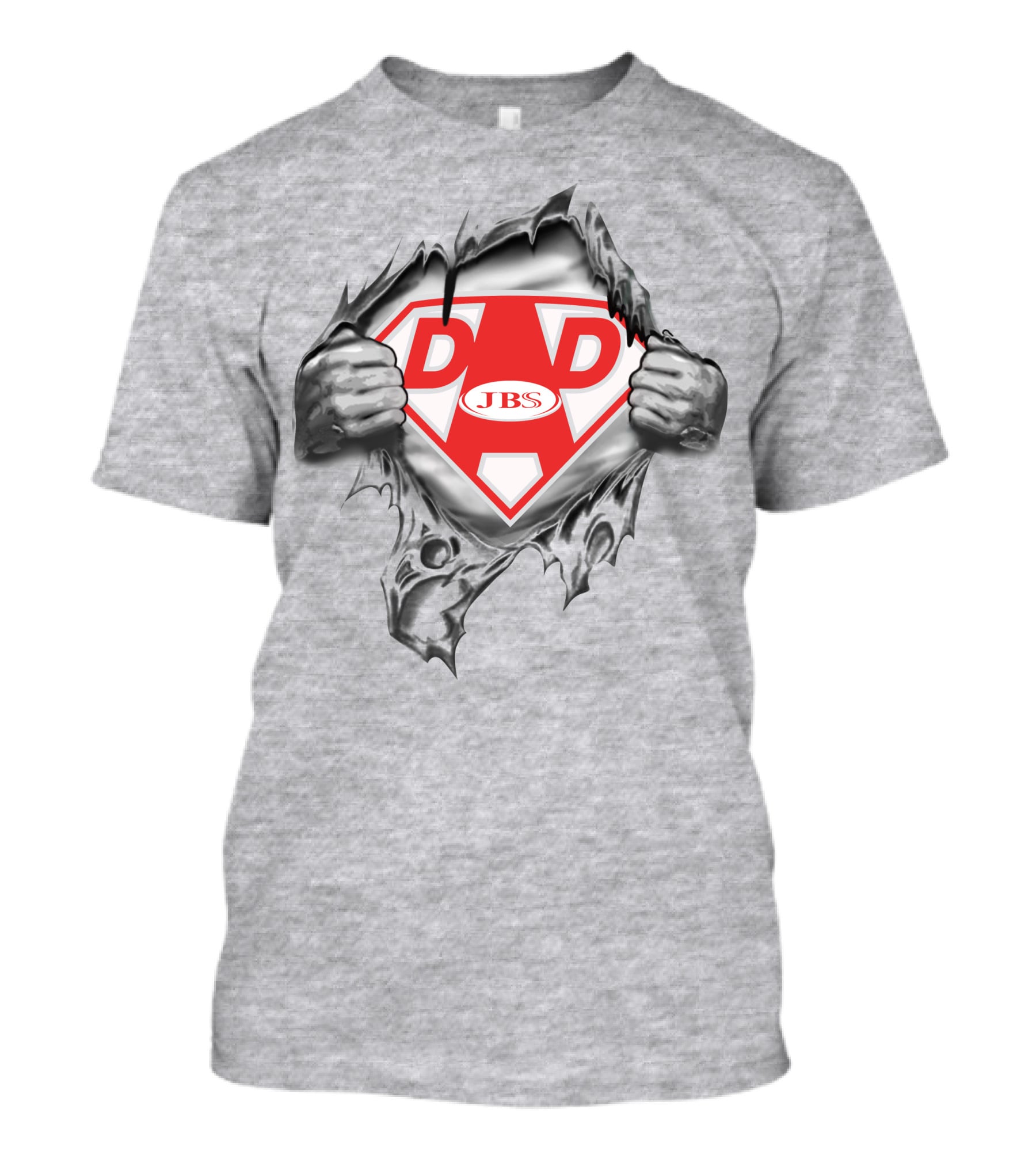 Jbs Super Dad Emblem Torn T-Shirt